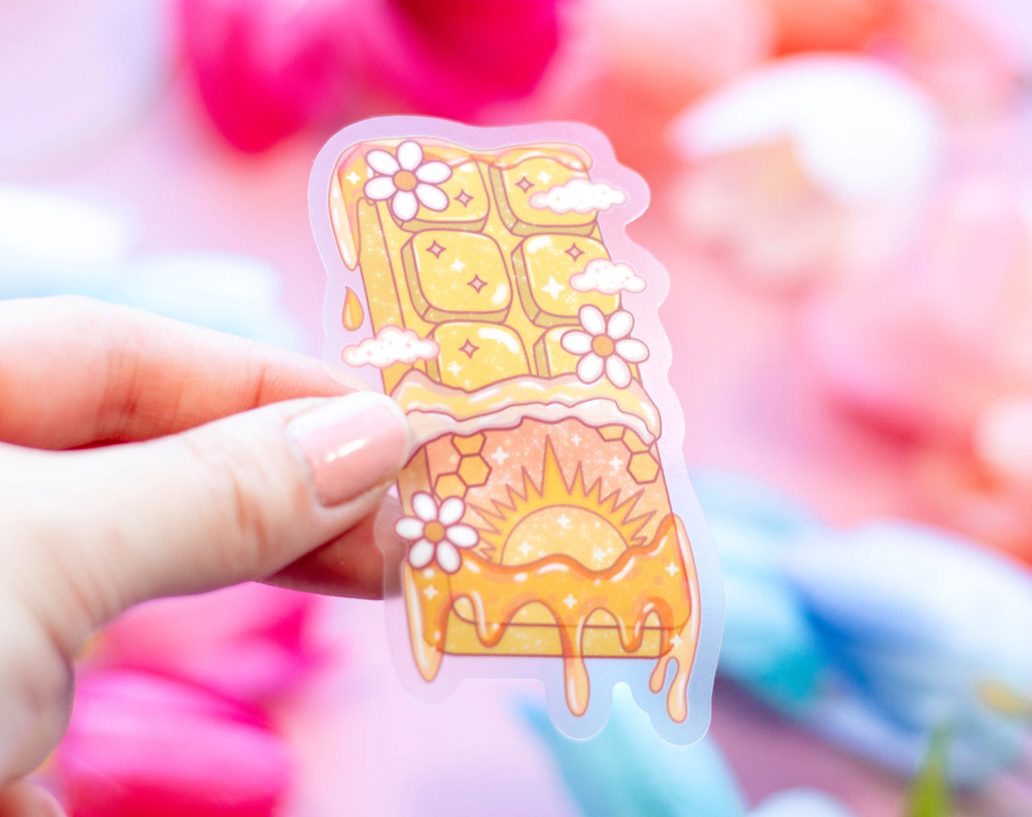 Chocolate Bar Clear Stickers