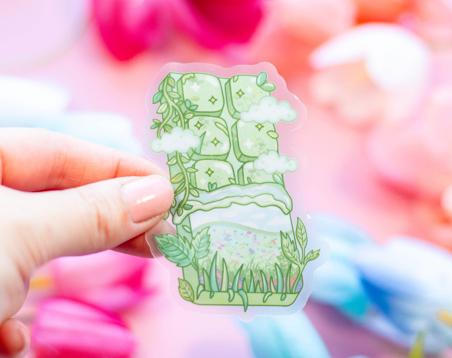 Chocolate Bar Clear Stickers