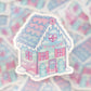 Gingerbread House Clear Sticker