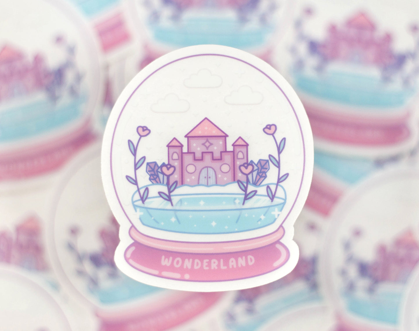 Snowglobe Clear Sticker