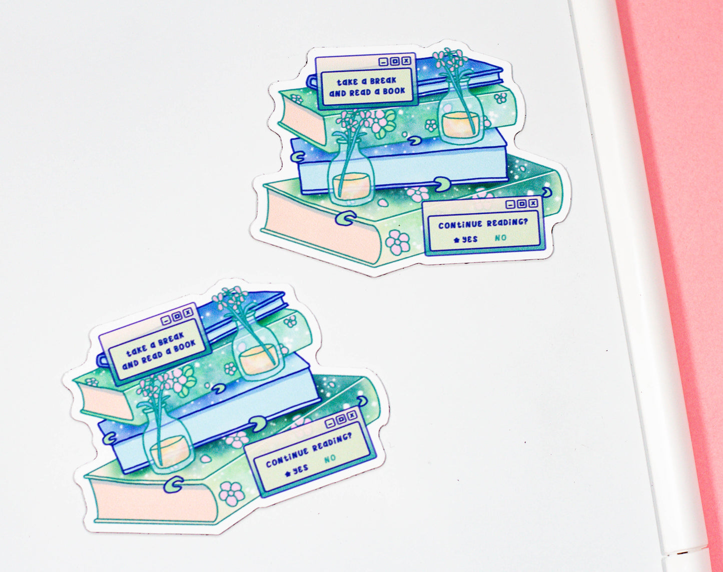 Stacked Books Magnet