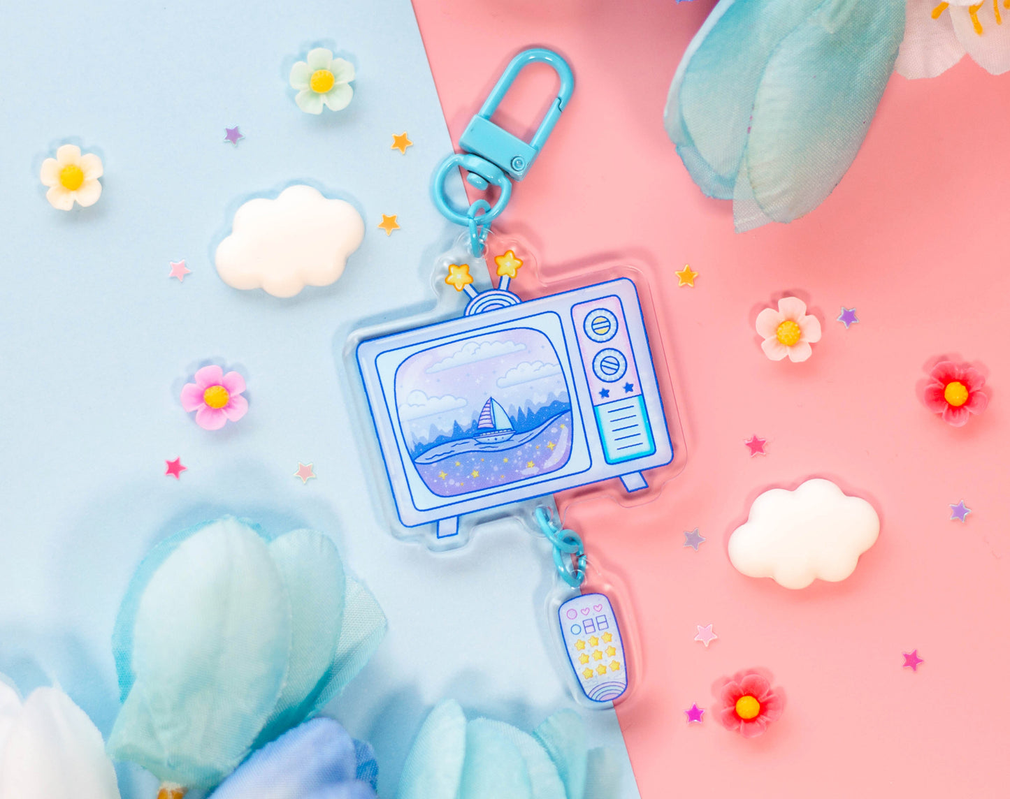 Television Linked Keychain