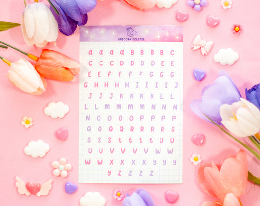 Alphabet Sticker Sheet