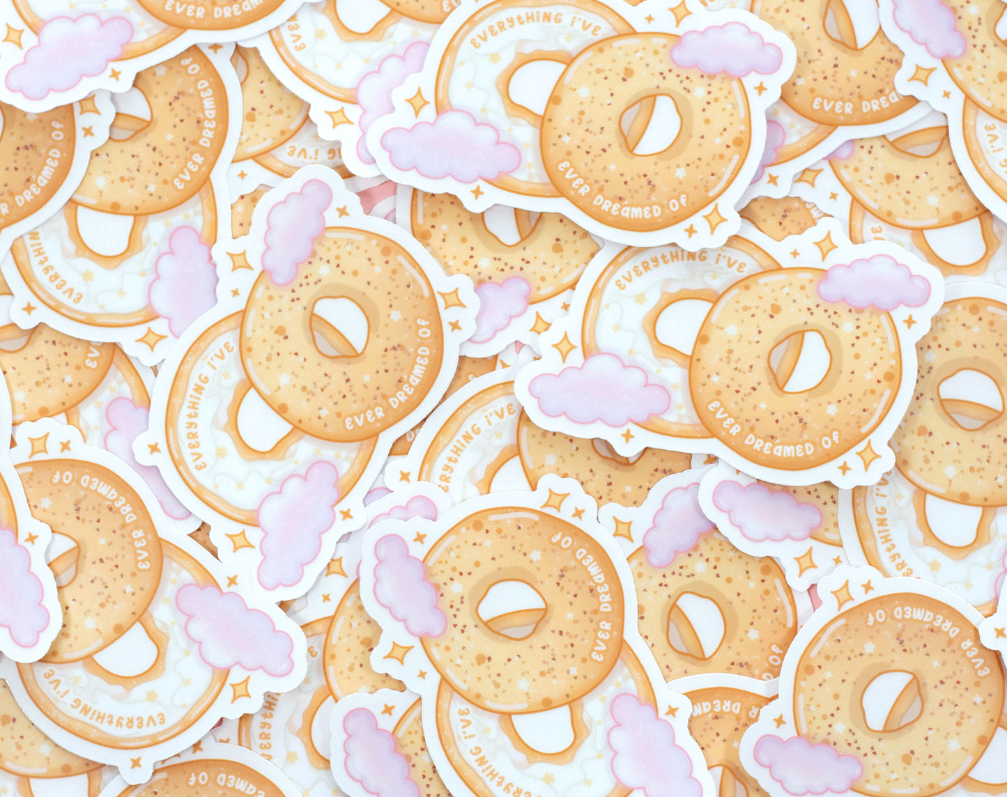 Everything Bagel Clear Sticker