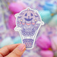 Midnight Hot Air Balloon Sticker