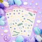 Botanical Bliss Clear Deco Sticker Sheet