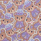 Midnight Carnival Teddy Bear Sticker