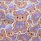 Midnight Carnival Teddy Bear Sticker
