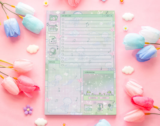 Blooming Records Daily Planner Pad
