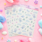 Blooming Records Clear Deco Sticker Sheet