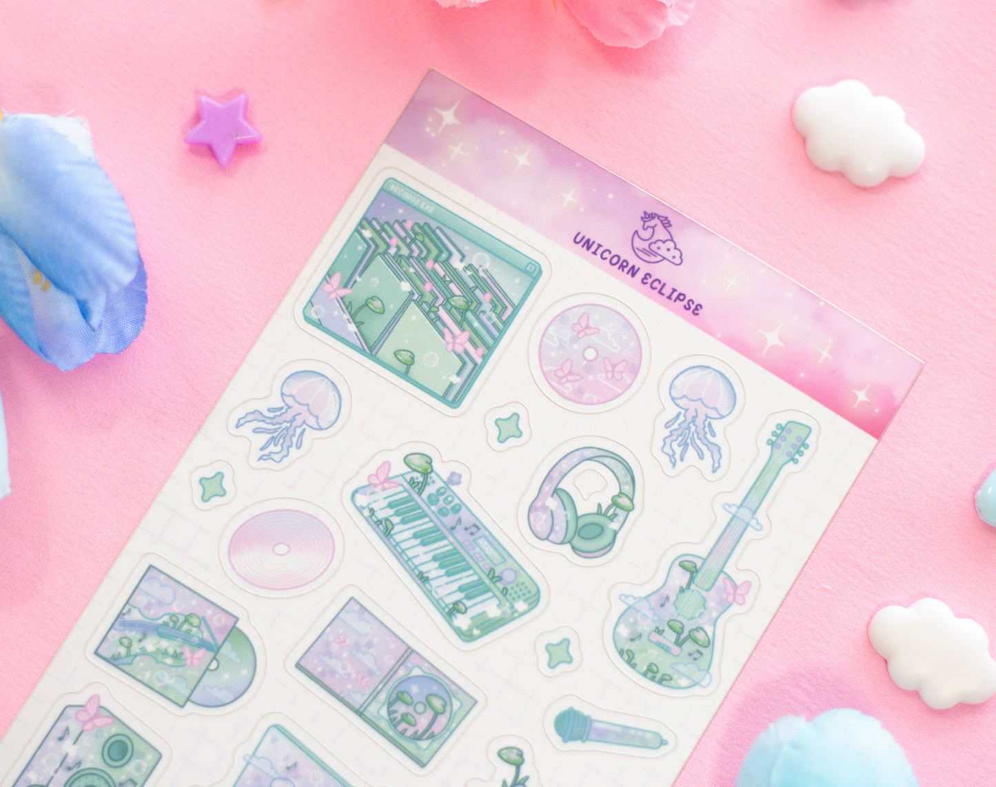 Blooming Records Sticker Sheet