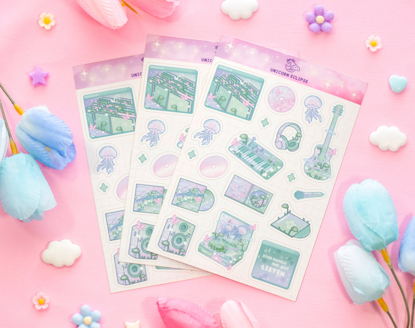 Blooming Records Sticker Sheet