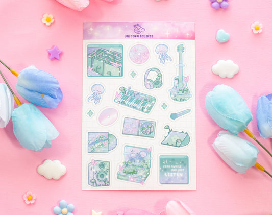 Blooming Records Sticker Sheet