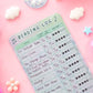 Blooming Records Reading Log Bookmark