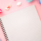 Blooming Records Spiral Lined Notebook (7x9")