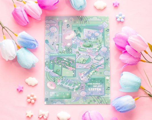 Blooming Records Art Print