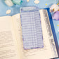 Blueberries Reading Log Bookmark