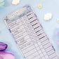 Blueberries Reading Log Bookmark