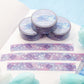 Blue Galaxy Silver Foil Washi Tape