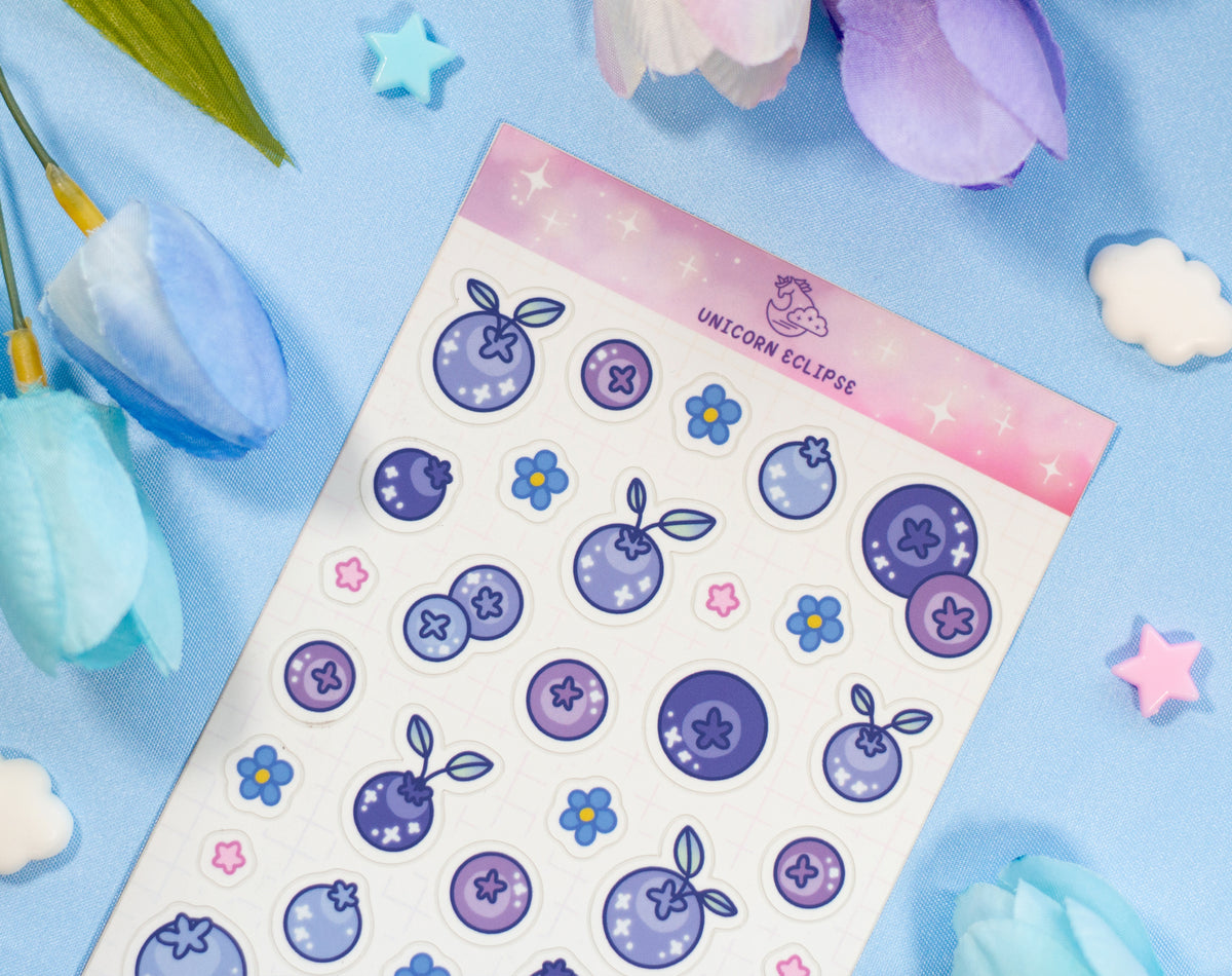 Blueberries Sticker Sheet