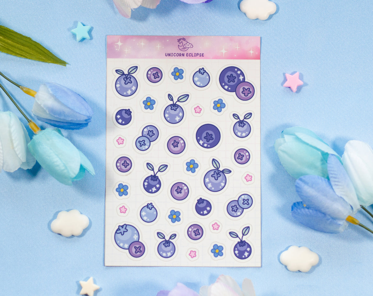 Blueberries Sticker Sheet