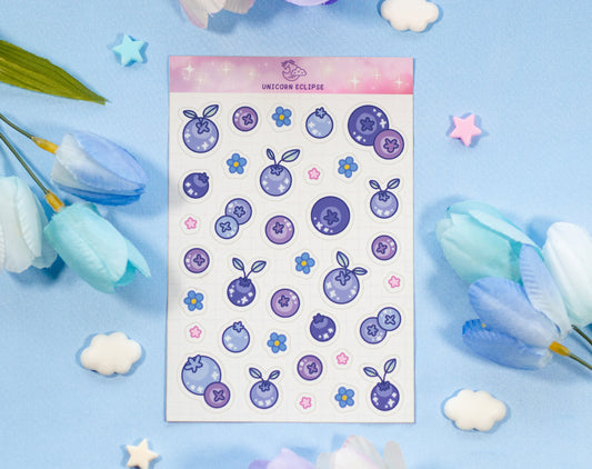 Blueberries Sticker Sheet