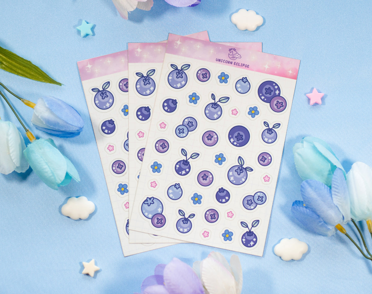 Blueberries Sticker Sheet