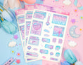 Blue Computer Aesthetic Sticker Sheet – Unicorn Eclipse