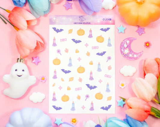 Boo Bash Clear Deco Sticker Sheet