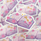 Book of Secrets Clear Sticker