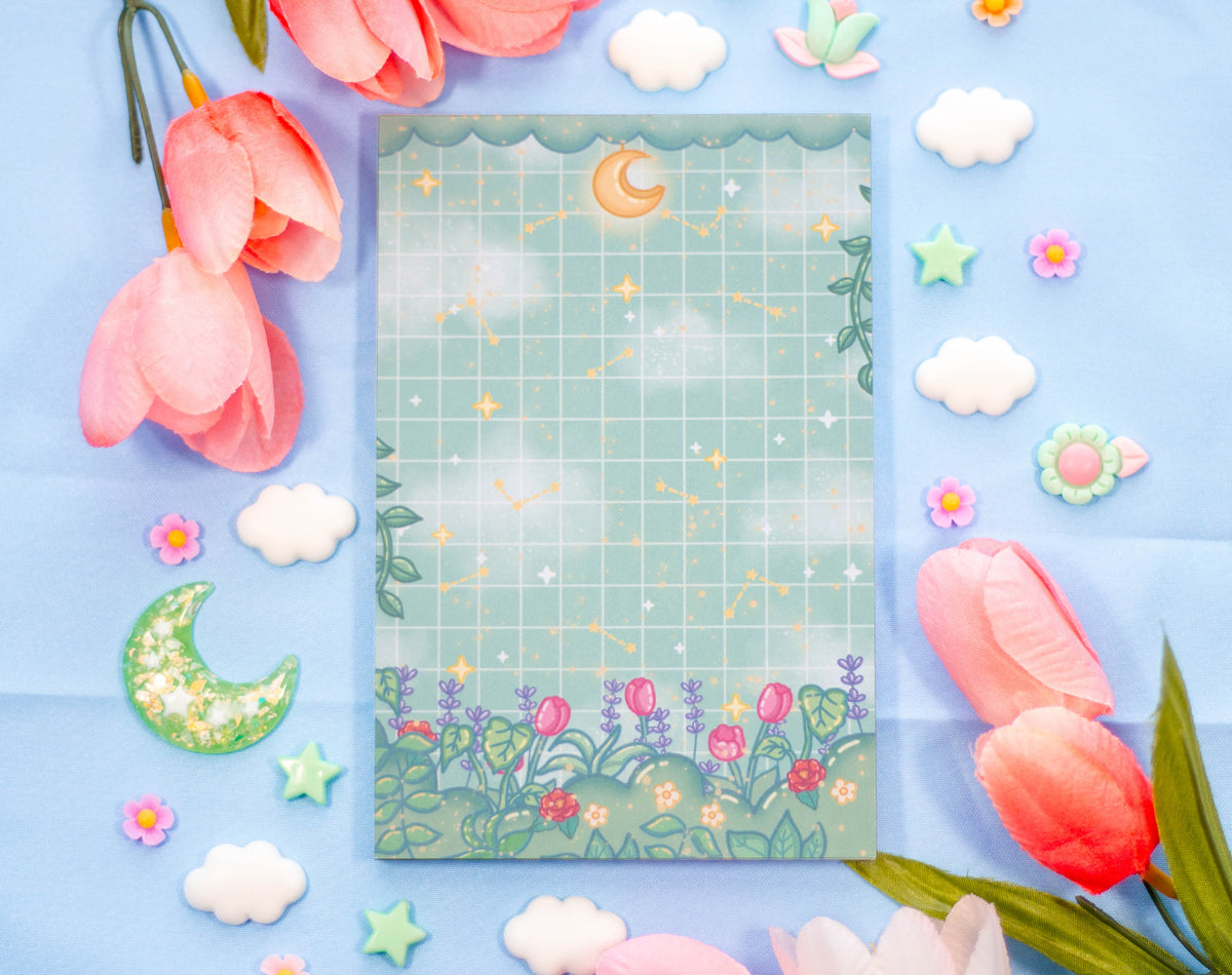 Botanical Notepad Botanical Bliss Notepad – Unicorn Eclipse