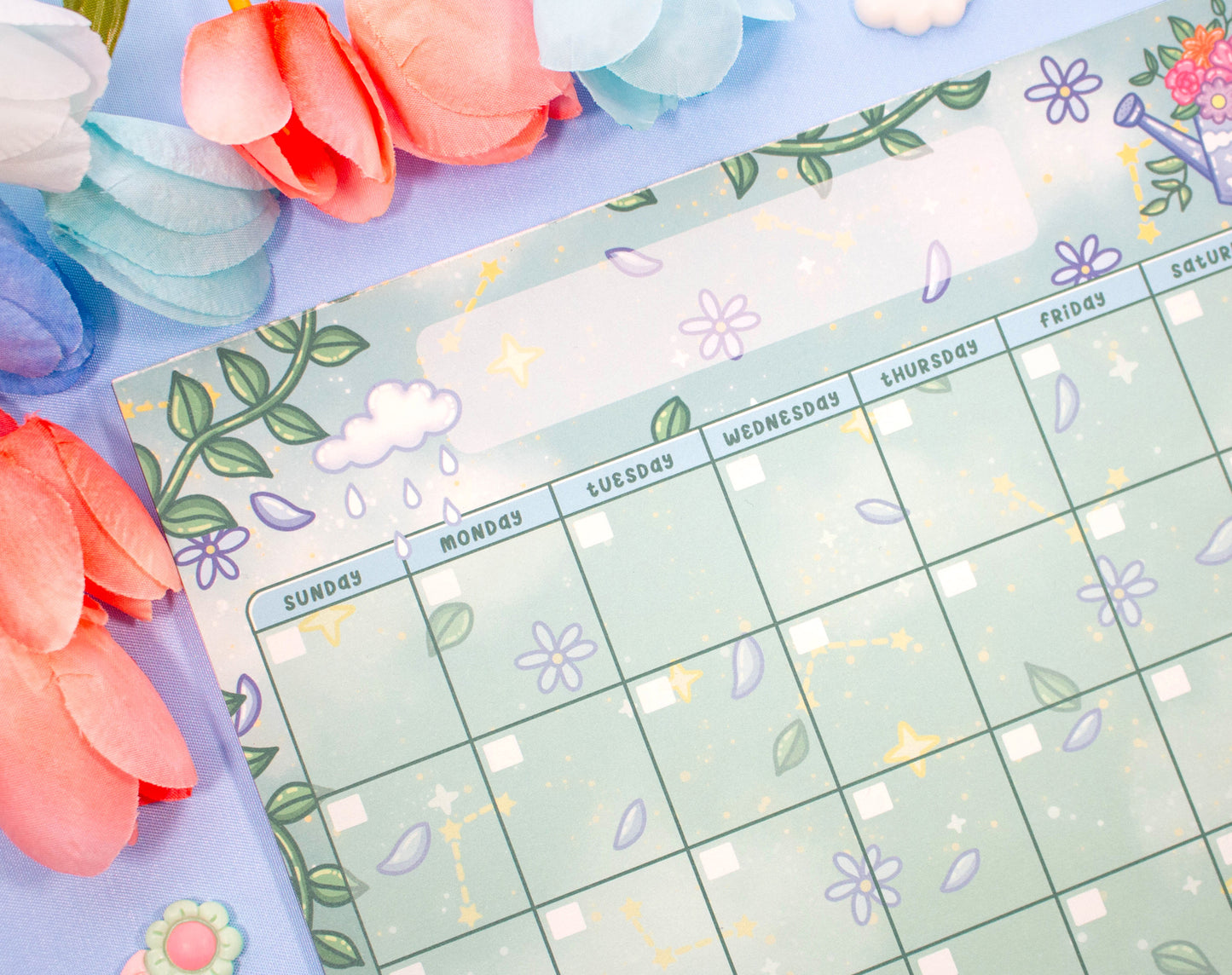 Botanical Bliss Monthly Planner Pad