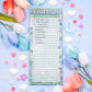 Botanical Bliss Grocery List Notepad