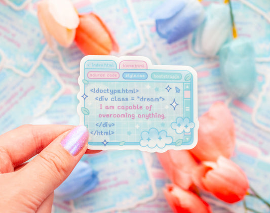 Coding Affirmation Sticker