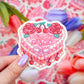 Vintage Heart Cake Sticker