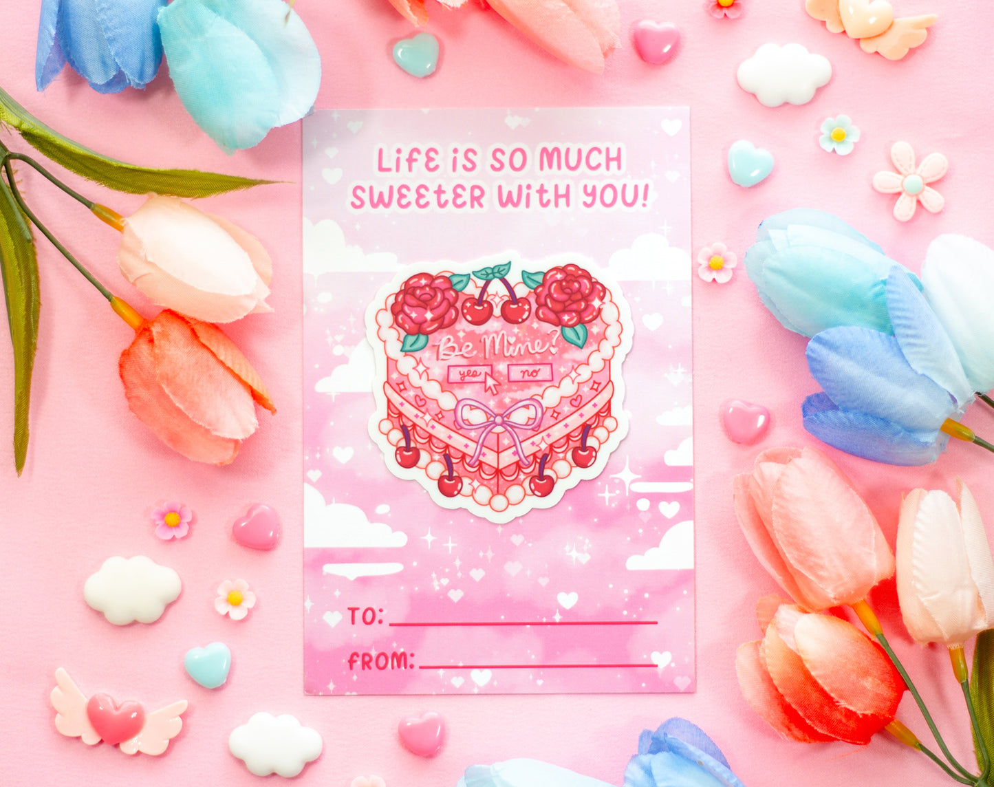 Valentine's Day Sticker Cards