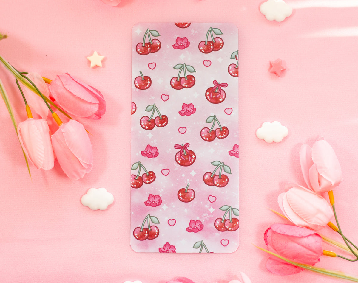 Cherries Reading Log Bookmark