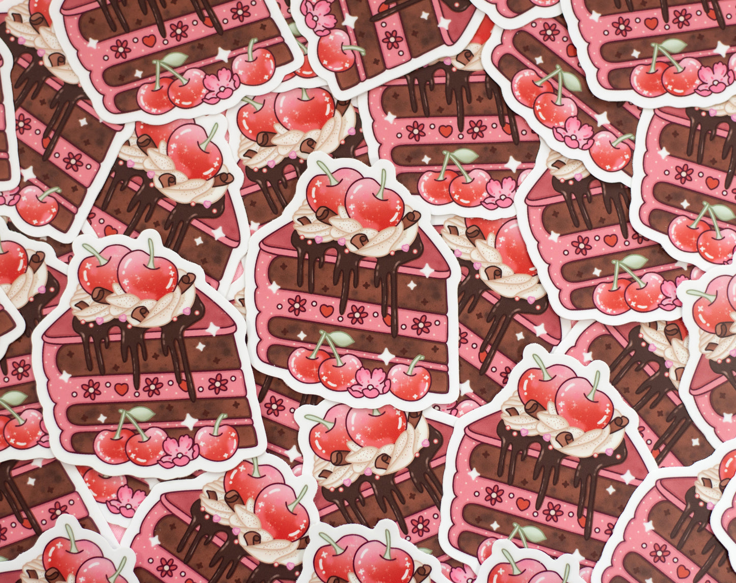 Chocolate Cherry Cake Sticker