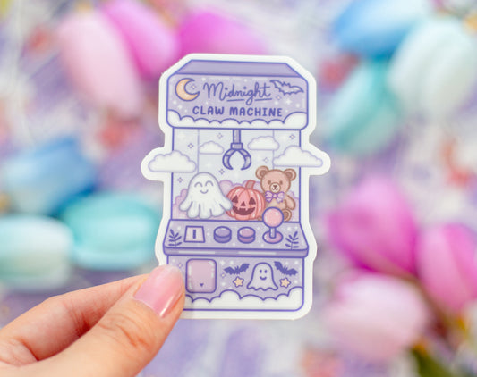 Midnight Claw Machine Sticker