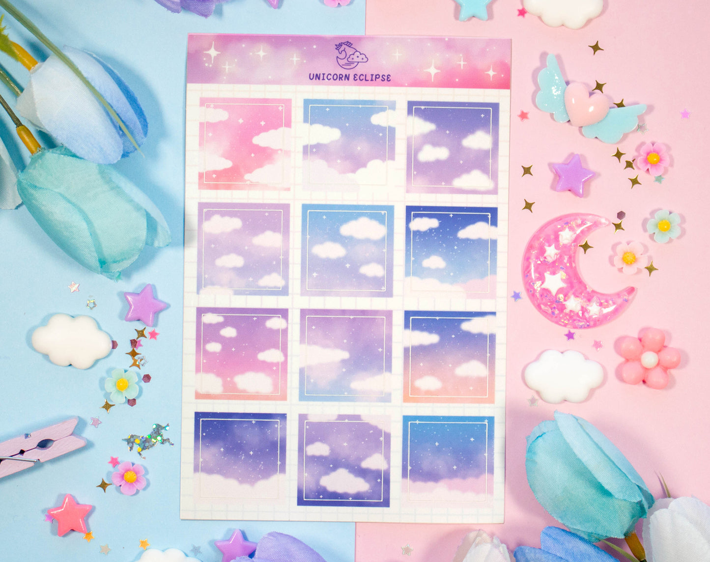 Cloudy Skies Sticker Sheet