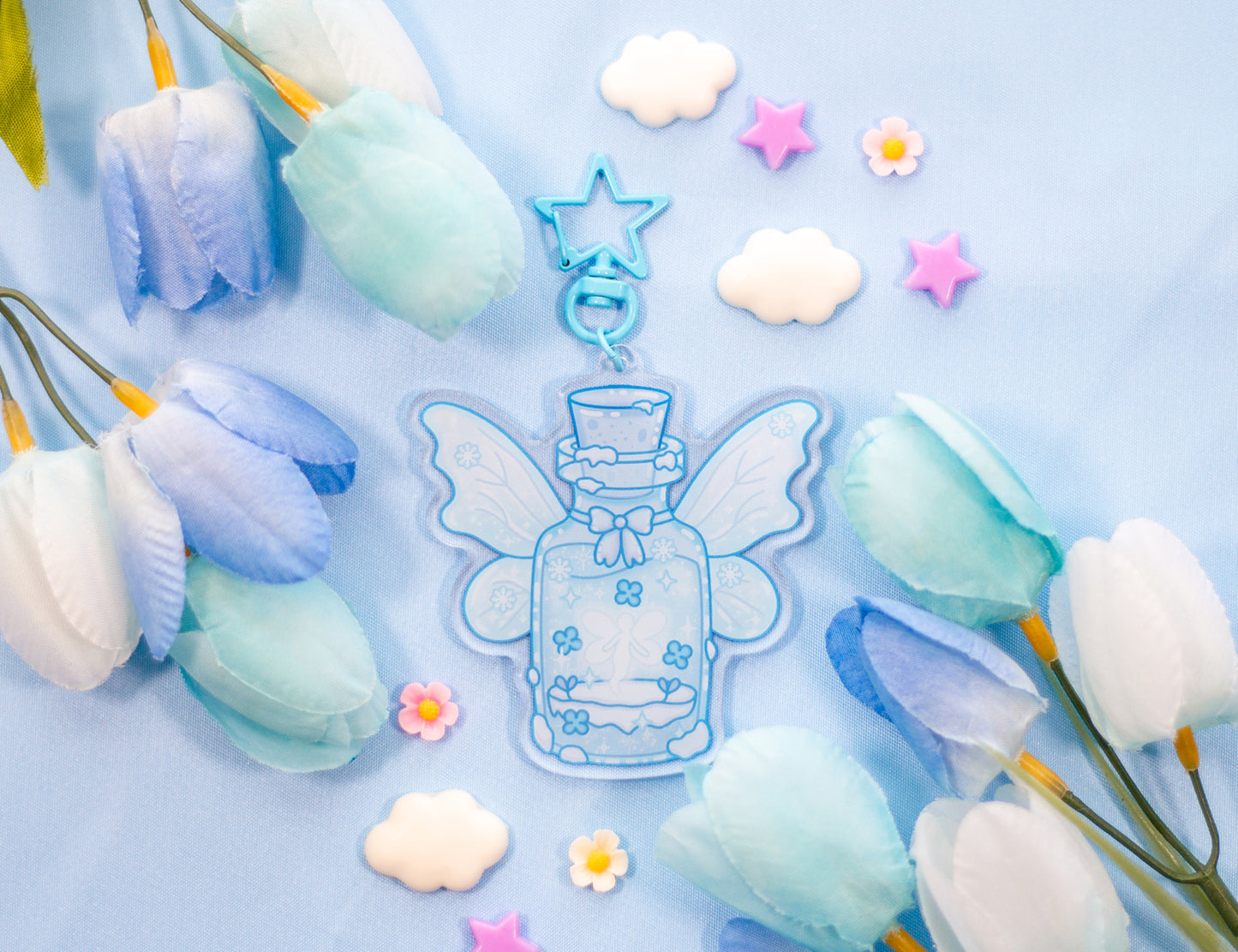 Frozen Fairy Bottle Keychain