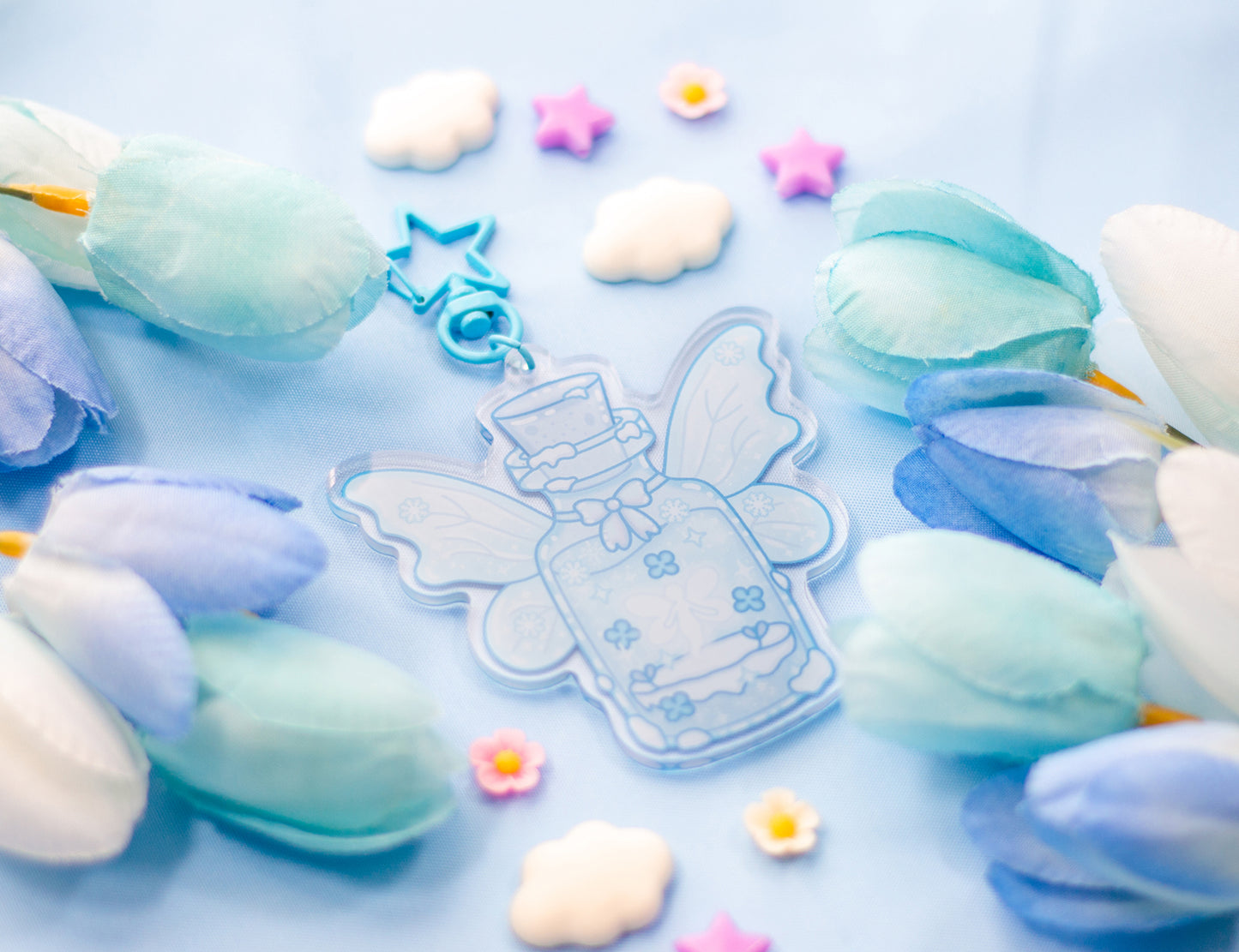 Frozen Fairy Bottle Keychain