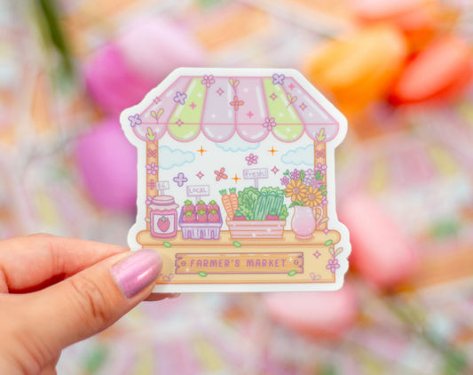 Farmers Market Stall Sticker