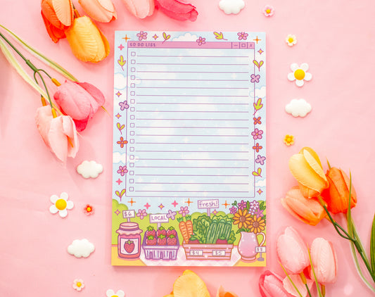 Farmers Market To Do List Planner Pad