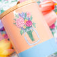 Flower Jar Clear Sticker