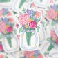 Flower Jar Clear Sticker