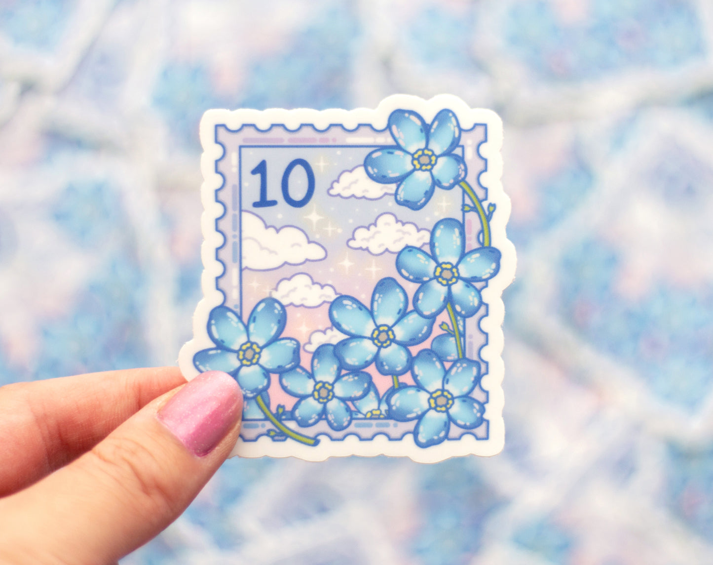 Forget Me Not Stamp Sticker – Unicorn Eclipse