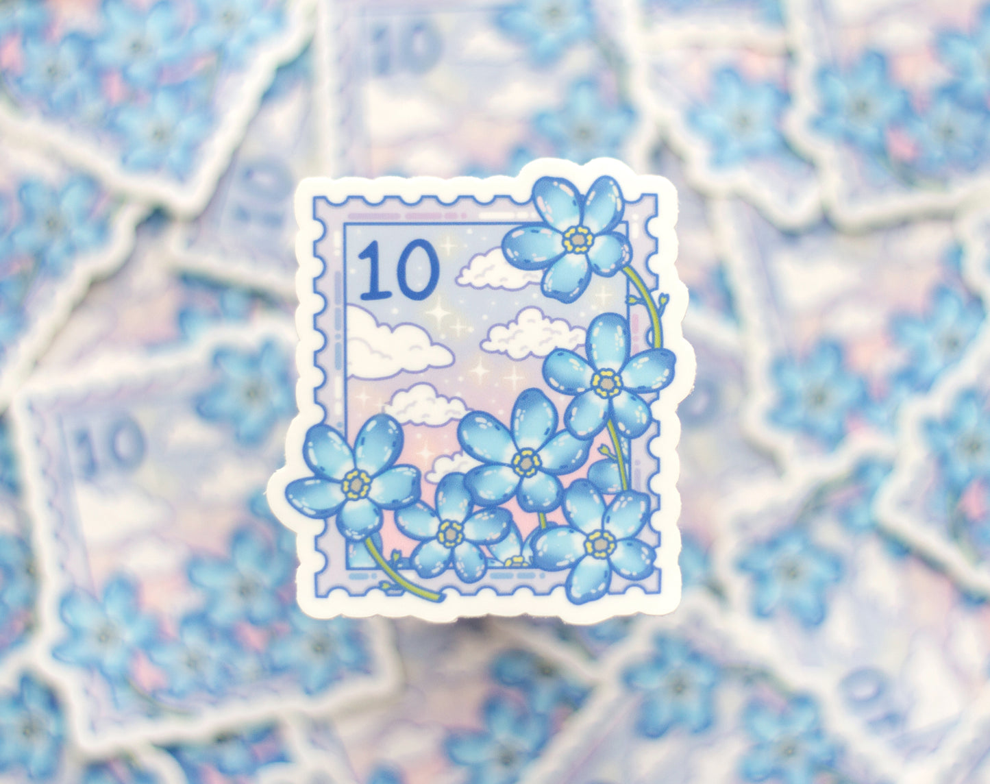 Forget Me Not Stamp Sticker