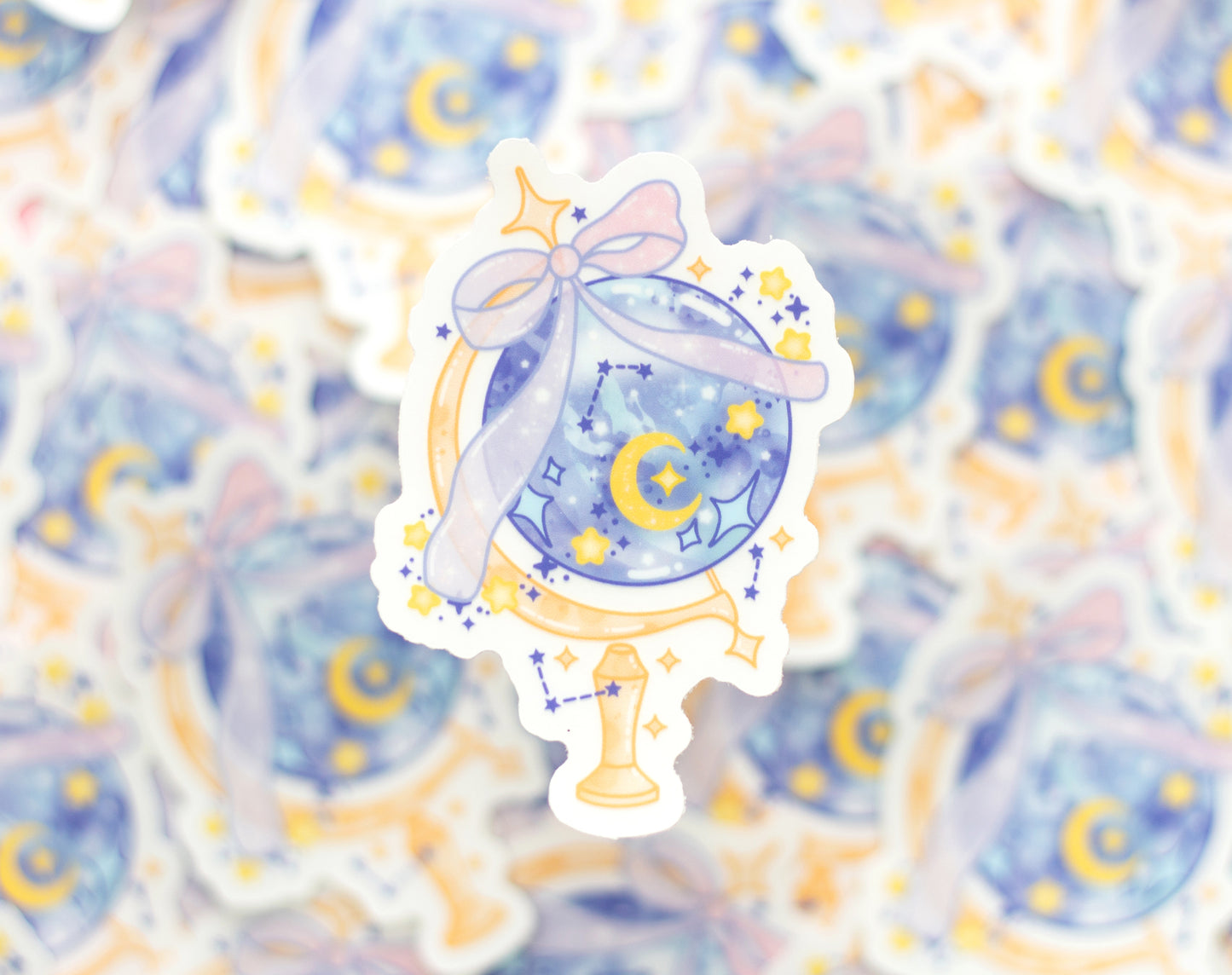 Celestial Globe Clear Sticker