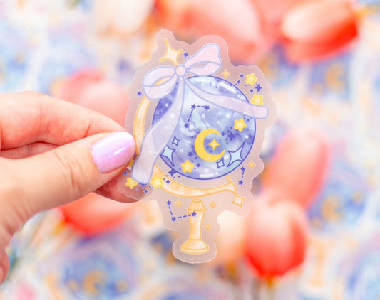 Celestial Globe Clear Sticker